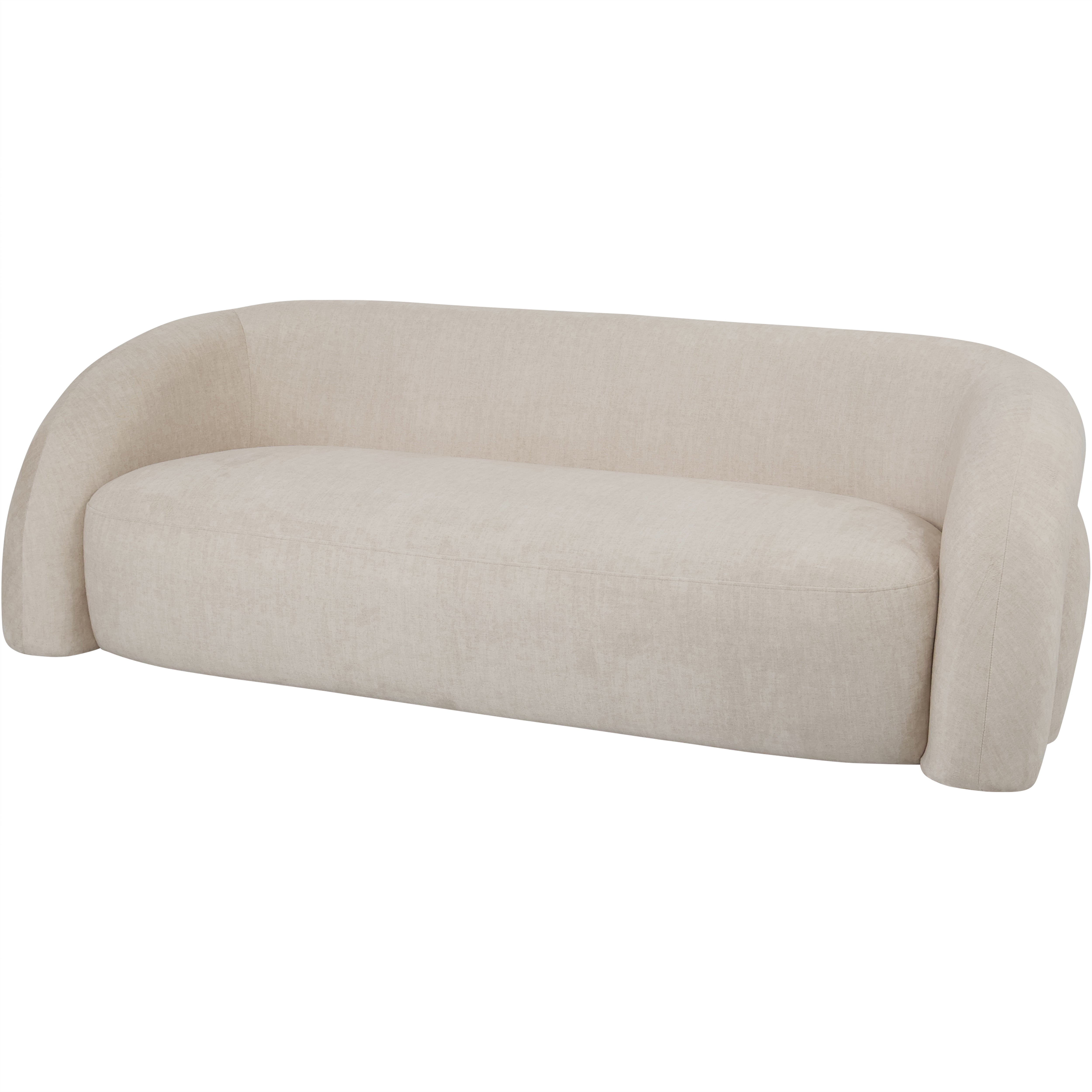Casa Curved Cream Sofa | 2 Seater